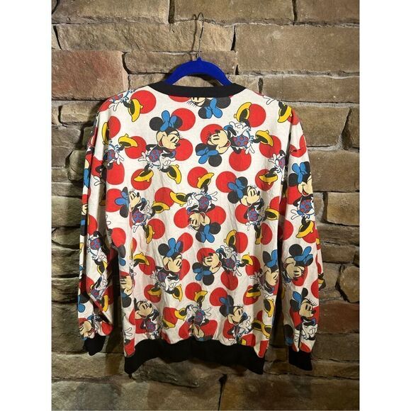 Vintage 1990s Minnie Mouse AOP Sweatshirt Crewneck Unisex cute RARE - Picture 5 of 10